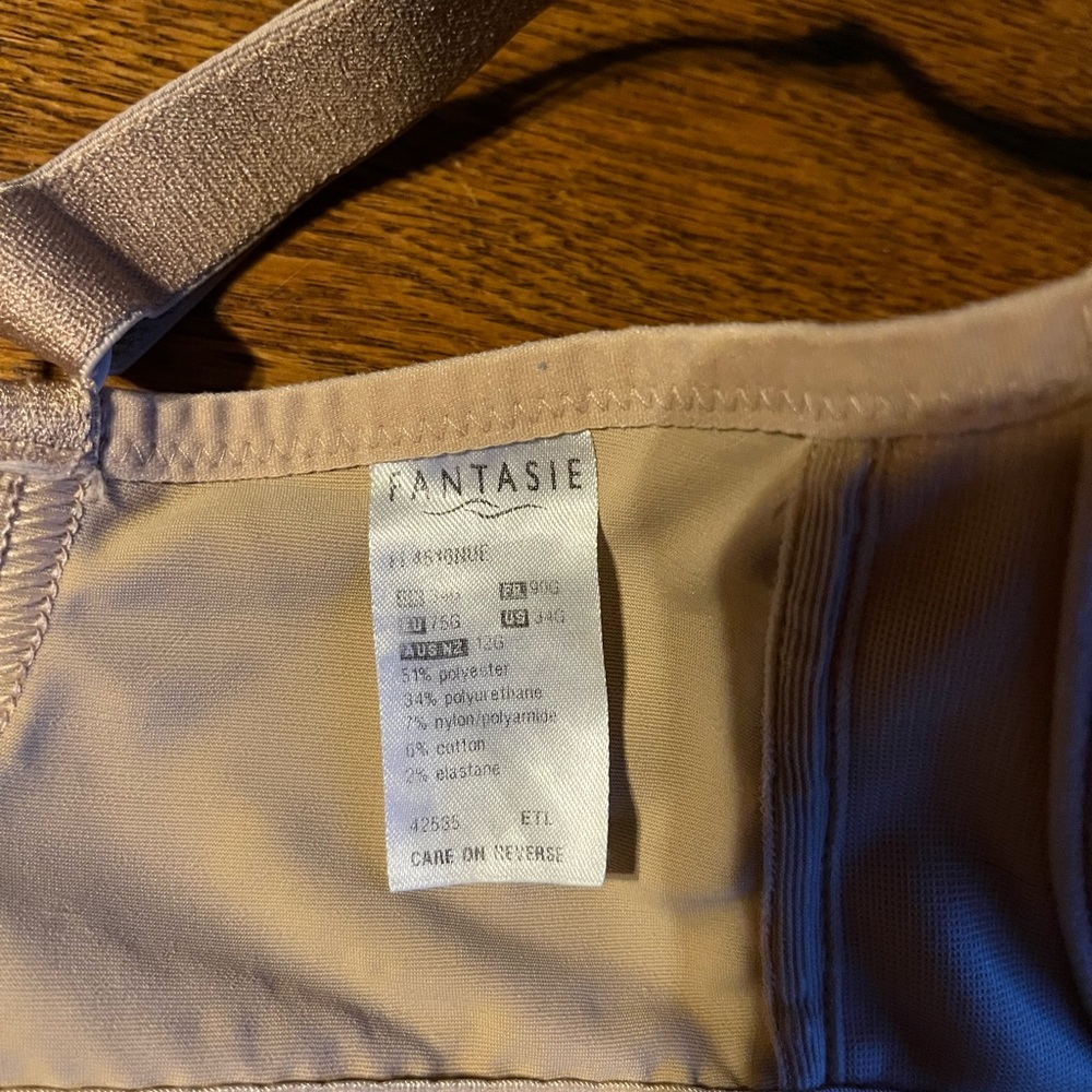 Fantasie Bra. Style FL4510 Color Nude Size 34G - Picture 3 of 4